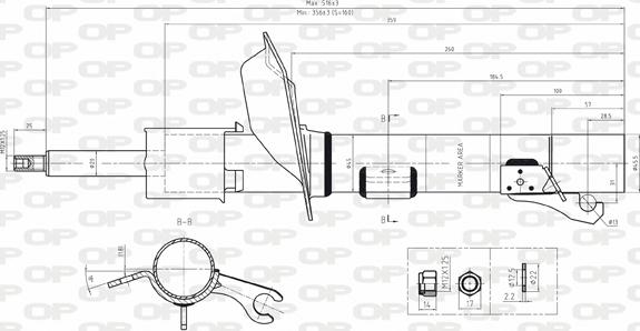 Open Parts SAB8064.31 - Амортисьор vvparts.bg