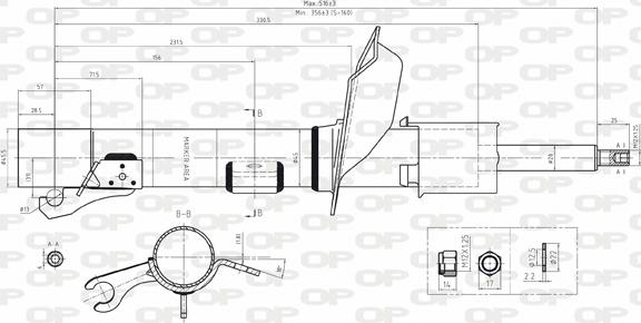 Open Parts SAB8060.31 - Амортисьор vvparts.bg