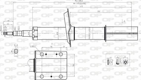 Open Parts SAB8062.31 - Амортисьор vvparts.bg