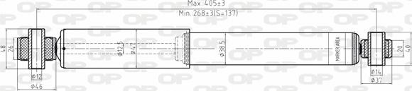 Open Parts SAB8004.32 - Амортисьор vvparts.bg
