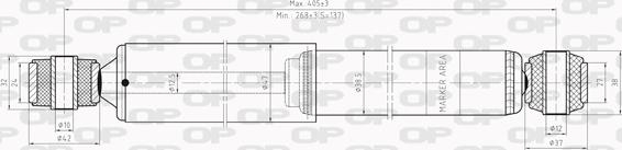 Open Parts SAB8002.32 - Амортисьор vvparts.bg