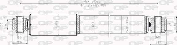 Open Parts SAB8007.32 - Амортисьор vvparts.bg