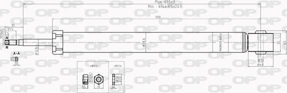 Open Parts SAB8014.32 - Амортисьор vvparts.bg