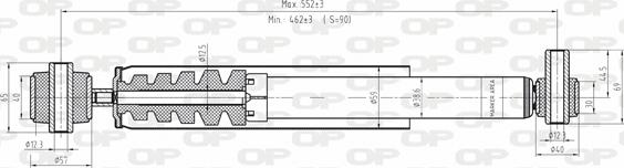 Open Parts SAB8081.32 - Амортисьор vvparts.bg