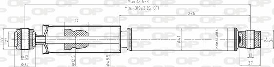 Open Parts SAB8088.32 - Амортисьор vvparts.bg