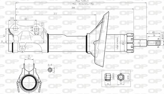 Open Parts SAB8087.11 - Амортисьор vvparts.bg