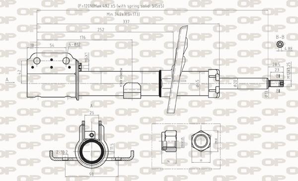 Open Parts SAB8035.31 - Амортисьор vvparts.bg