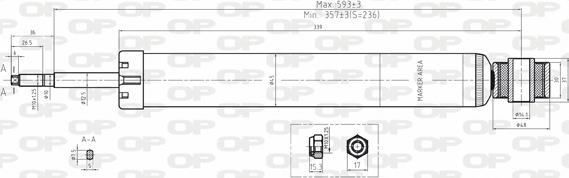 Open Parts SAB8032.32 - Амортисьор vvparts.bg