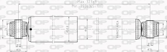 Open Parts SAB8020.32 - Амортисьор vvparts.bg