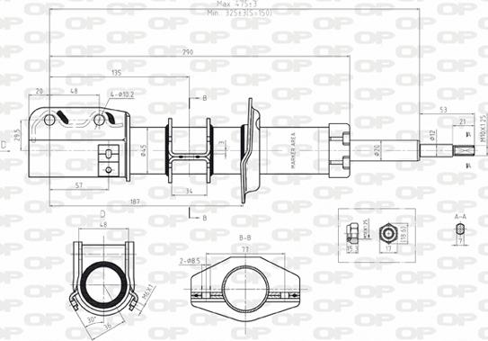 Open Parts SAB8023.11 - Амортисьор vvparts.bg