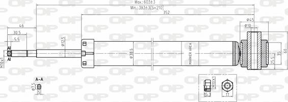 Open Parts SAB8079.32 - Амортисьор vvparts.bg