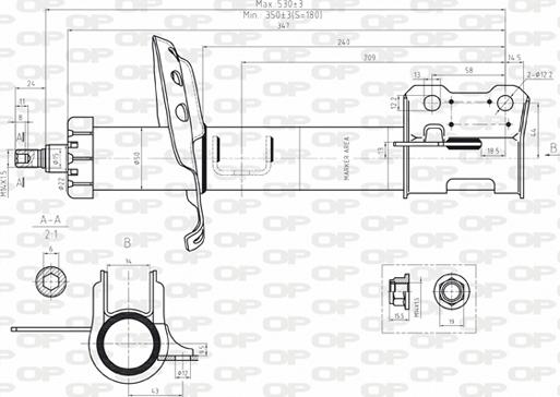 Open Parts SAB8075.31 - Амортисьор vvparts.bg