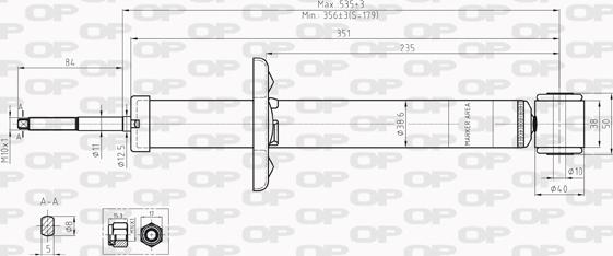 Open Parts SAB8199.12 - Амортисьор vvparts.bg