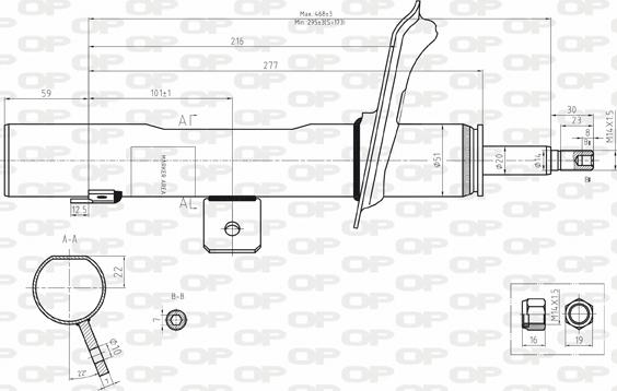 Open Parts SAB8194.31 - Амортисьор vvparts.bg