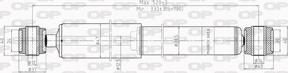 Open Parts SAB8198.32 - Амортисьор vvparts.bg