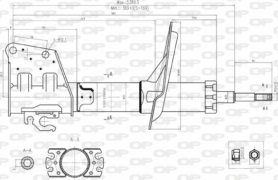 Open Parts SAB8144.31 - Амортисьор vvparts.bg