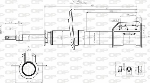 Open Parts SAB8145.31 - Амортисьор vvparts.bg