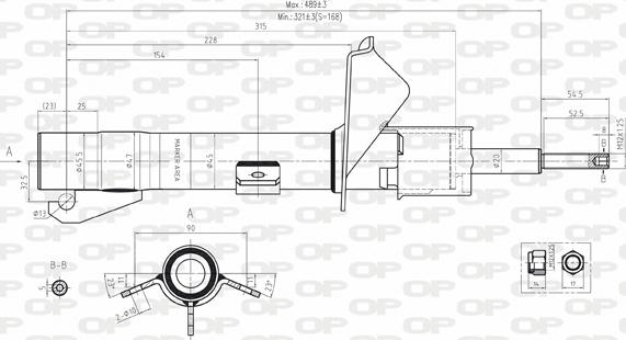 Open Parts SAB8150.31 - Амортисьор vvparts.bg