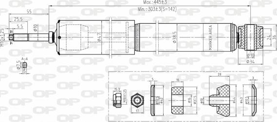 Open Parts SAB8153.32 - Амортисьор vvparts.bg