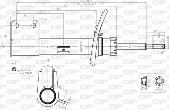 Open Parts SAB8152.31 - Амортисьор vvparts.bg