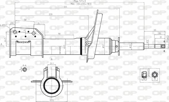 Open Parts SAB8157.31 - Амортисьор vvparts.bg