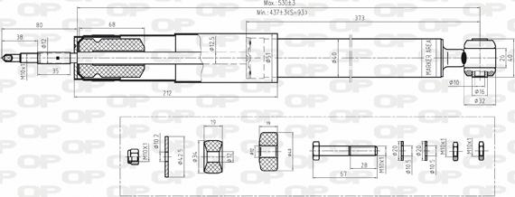 Open Parts SAB8162.31 - Амортисьор vvparts.bg