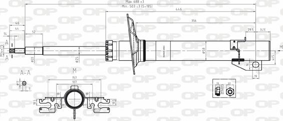 Open Parts SAB8104.31 - Амортисьор vvparts.bg