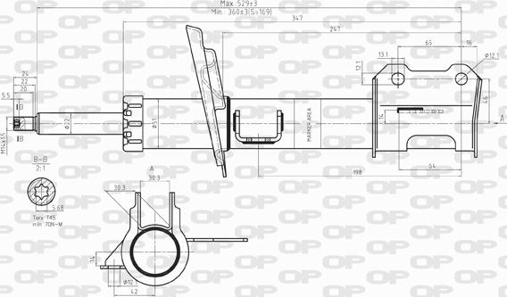 Open Parts SAB8106.31 - Амортисьор vvparts.bg