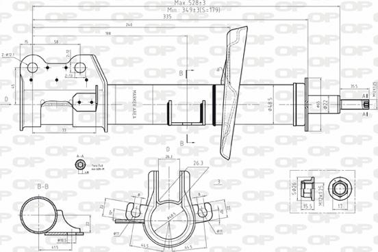 Open Parts SAB8101.31 - Амортисьор vvparts.bg