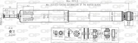 Open Parts SAB8108.32 - Амортисьор vvparts.bg