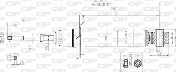 Open Parts SAB8102.32 - Амортисьор vvparts.bg