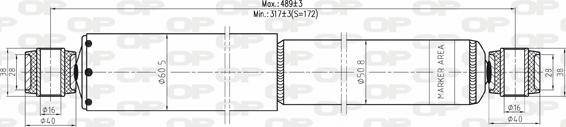 Open Parts SAB8115.32 - Амортисьор vvparts.bg