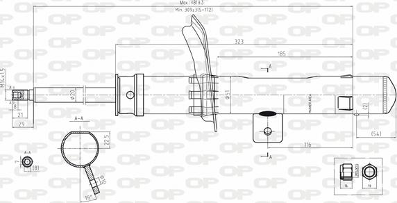 Open Parts SAB8111.31 - Амортисьор vvparts.bg