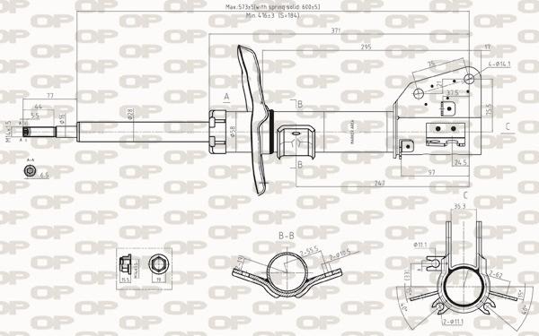 Open Parts SAB8139.31 - Амортисьор vvparts.bg