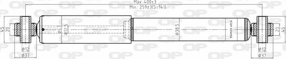 Open Parts SAB8134.12 - Амортисьор vvparts.bg