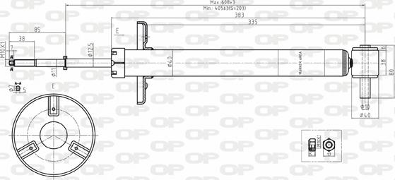 Open Parts SAB8129.32 - Амортисьор vvparts.bg