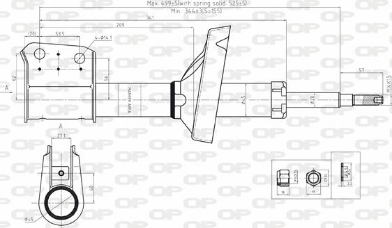 Open Parts SAB8122.31 - Амортисьор vvparts.bg