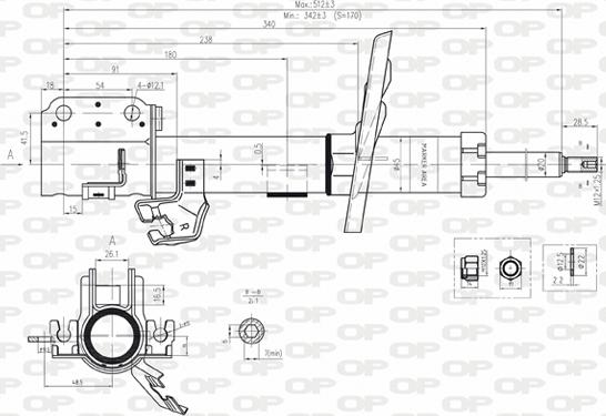 Open Parts SAB8176.31 - Амортисьор vvparts.bg