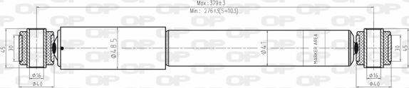 Open Parts SAB8171.12 - Амортисьор vvparts.bg