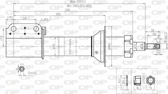 Open Parts SAB8172.11 - Амортисьор vvparts.bg