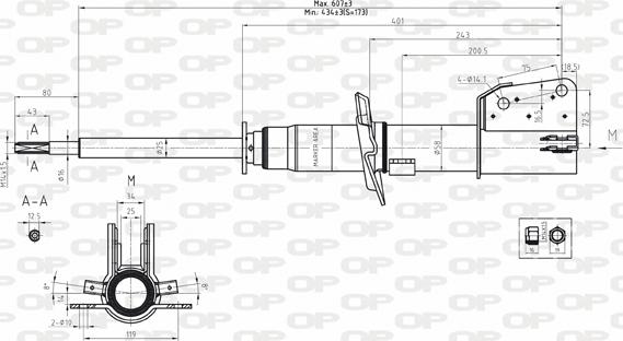 Open Parts SAB8177.31 - Амортисьор vvparts.bg