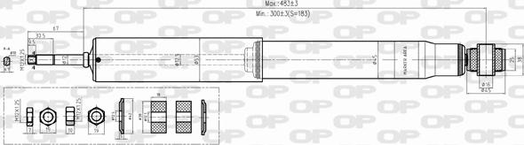 Open Parts SAB8399.32 - Амортисьор vvparts.bg