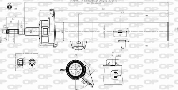 Open Parts SAB8398.31 - Амортисьор vvparts.bg