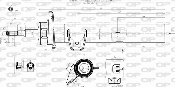 Open Parts SAB8397.31 - Амортисьор vvparts.bg