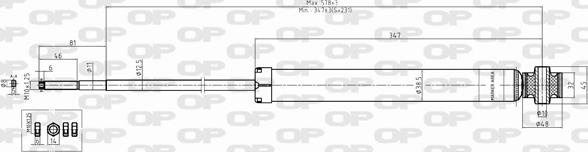 Open Parts SAB8345.32 - Амортисьор vvparts.bg