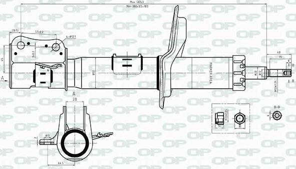 Open Parts SAB8365.31 - Амортисьор vvparts.bg