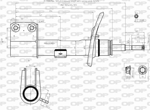 Open Parts SAB8366.31 - Амортисьор vvparts.bg