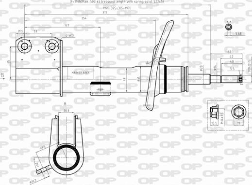 Open Parts SAB8367.31 - Амортисьор vvparts.bg