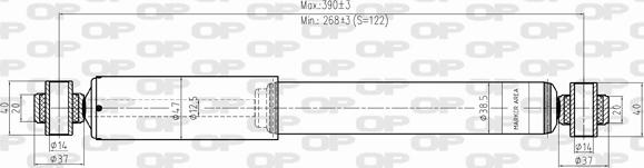 Open Parts SAB8318.32 - Амортисьор vvparts.bg