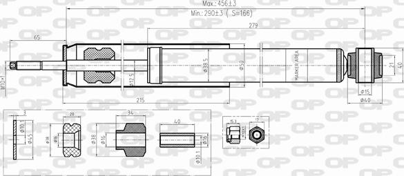 Open Parts SAB8389.32 - Амортисьор vvparts.bg